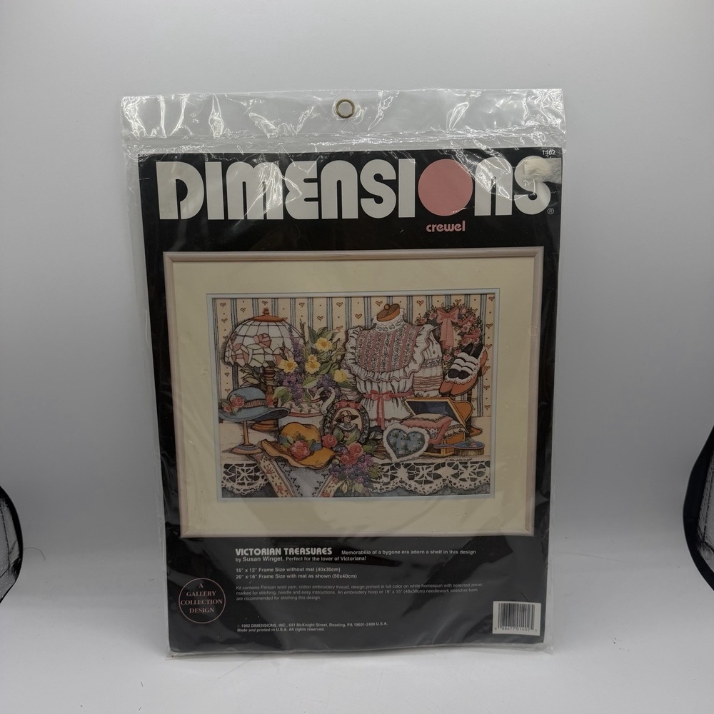 Dimensions Crewel Embroidery Kit 1402 Victorian Treasures Susan Winget NEW